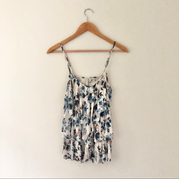 LC Lauren Conrad Tops - Lauren Conrad Floral Layer Tank